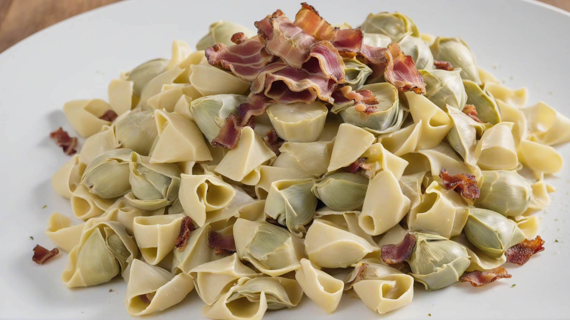 pasta carciofi e pancetta